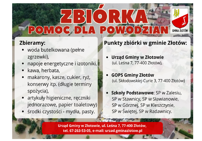 Pomoc dla powodzian