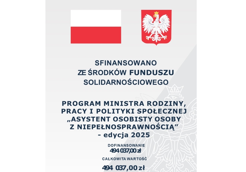 "Asystent osobisty osoby z niepełnosprawnością" dla Jednostek Samorządu Terytorialnego - edycja 2025