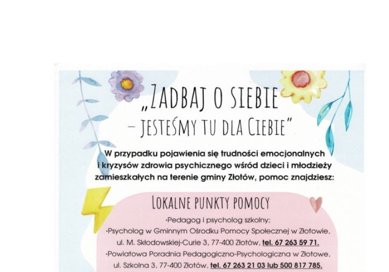 Pomoc dla dzieci i młodzieży w kryzysie - lokalne punkty pomocy