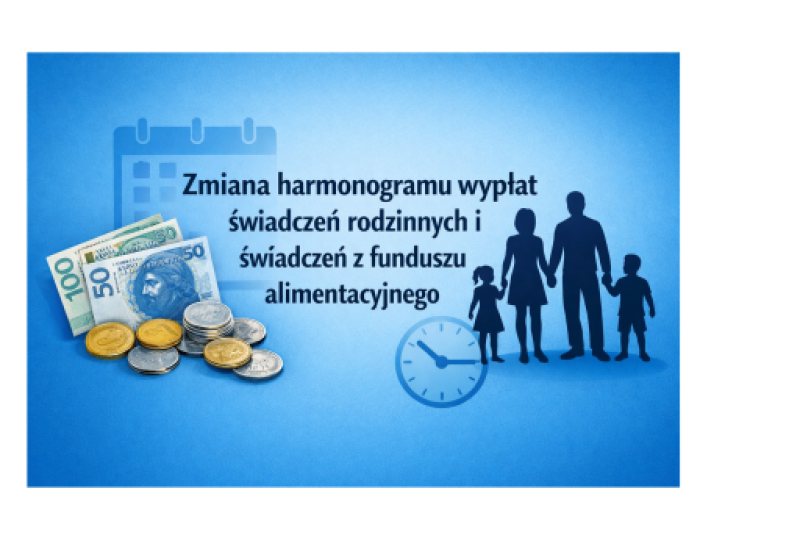 Zmiana harmonogramu wypłat świadczeń rodzinnych